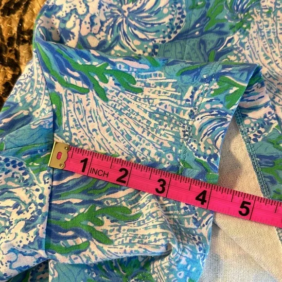 NWT RARE print LAS OLAS AQUA STRONG Lilly Pulitzer Knit Shorts (Unisex) Waist 34 - Picture 8 of 8